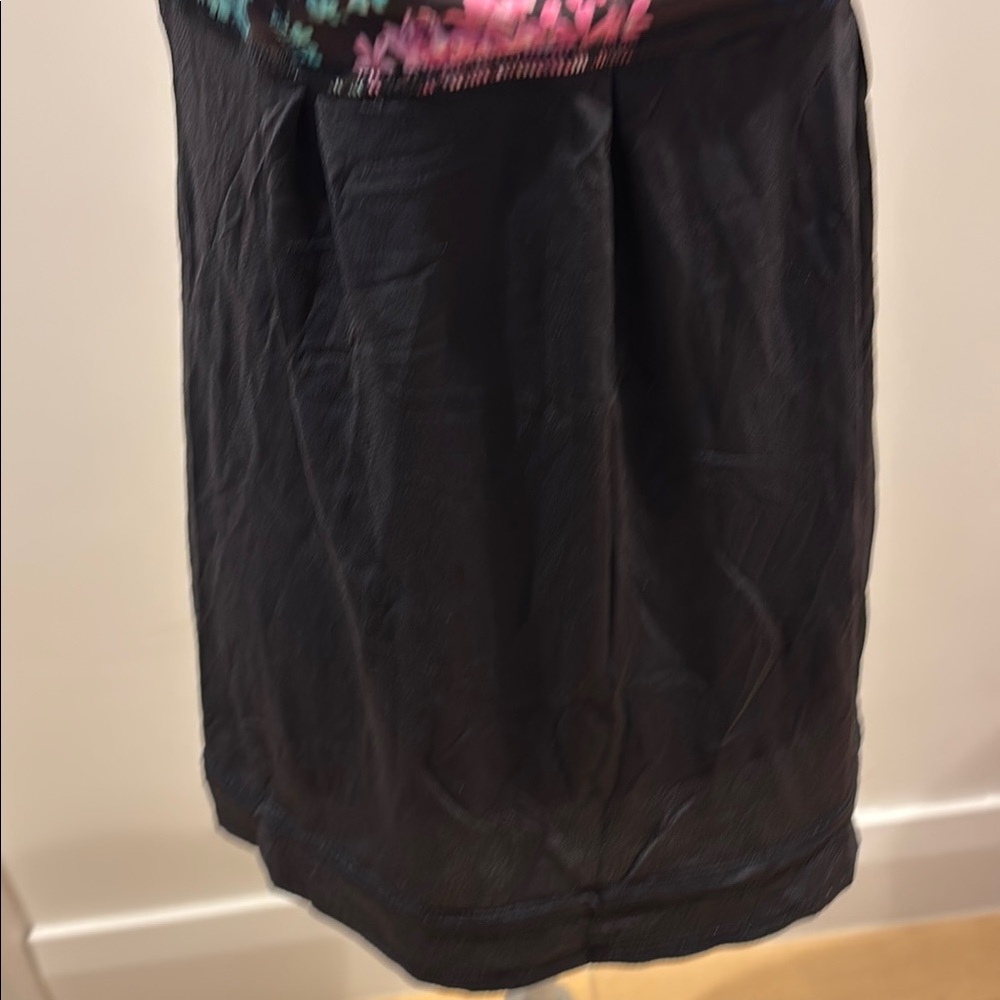 Lululemon Athletica Floral Tank Top - Black with Blue and Pink - Picture 3 of 7